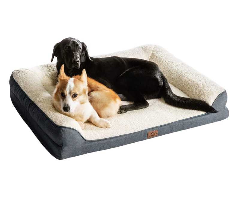 Customized Superior Large Dog Bed Mat Anti Anxiety Soft Calming Waterproof XL XXL Orthopedic Foam Pet Dog Bed