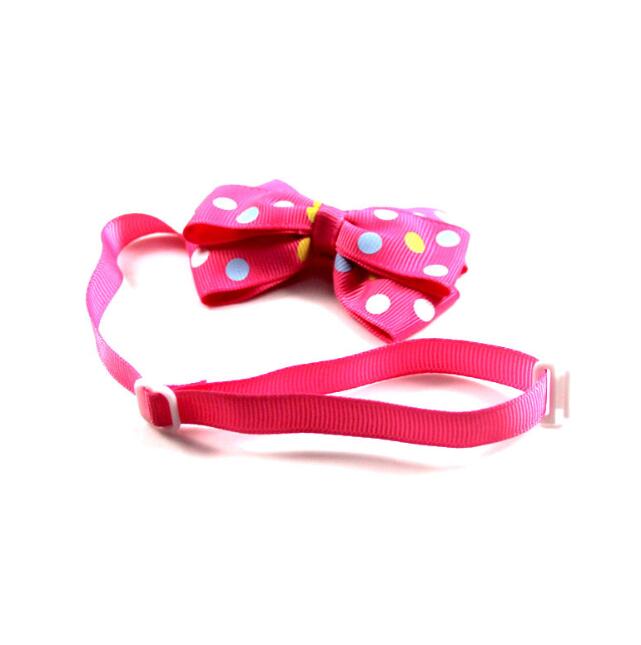 Cute Dog Cat Collars With Bow Tieadjustable Pet Neck Tie Grooming Accessories