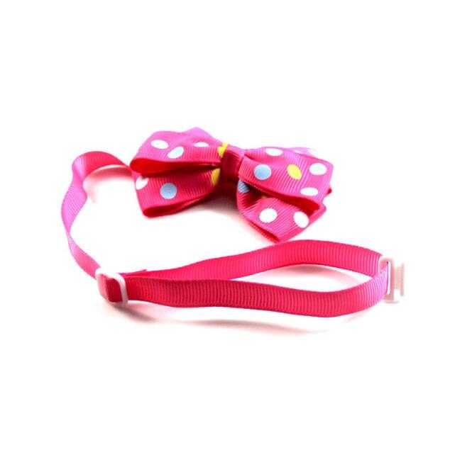 Cute Dog Cat Collars With Bow Tieadjustable Pet Neck Tie Grooming Accessories