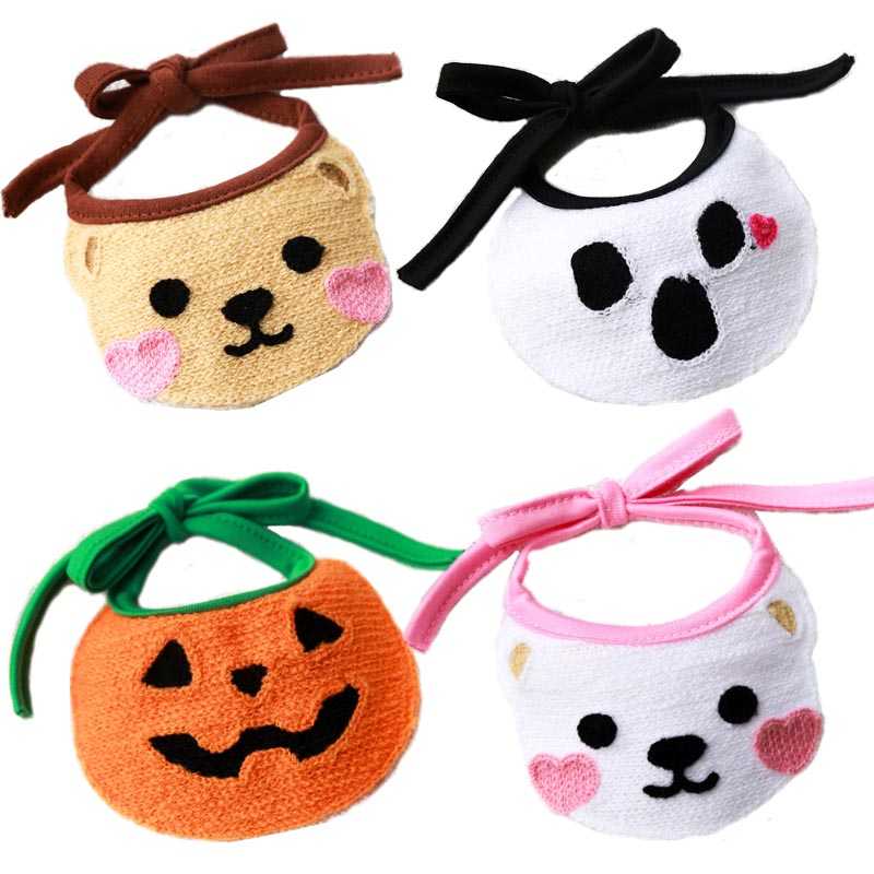 Cute Fancy Pet Accessories Pet Dog Cat Bandanas Bib Scarf Plaid Saliva Towel Accessories Pet Decoration