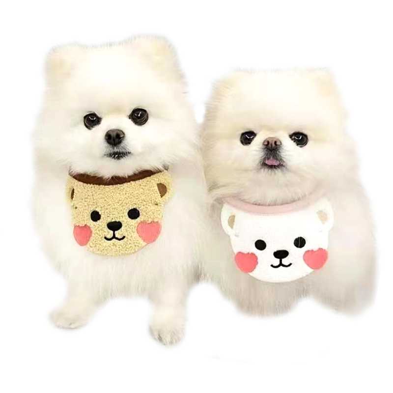 Cute Fancy Pet Accessories Pet Dog Cat Bandanas Bib Scarf Plaid Saliva Towel Accessories Pet Decoration