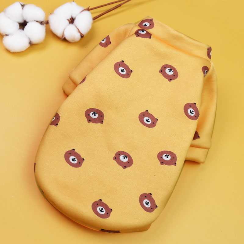Cute Print Small Dog Hoodie Coat Winter Warm Pet Clothes Sweatshirt Puppy Pullover Dogs Pets Clothing