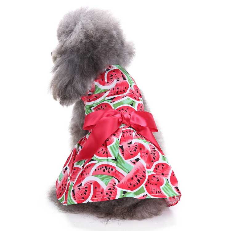 Cute Shirt Durable Comfortable Breathable Wearing Bipedal Apparel Accessories Pet Dog Cat Clothes Bow Dress