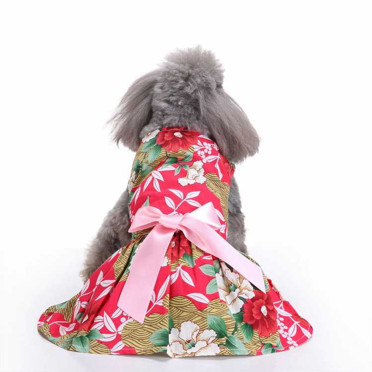 Cute Shirt Durable Comfortable Breathable Wearing Bipedal Apparel Accessories Pet Dog Cat Clothes Bow Dress