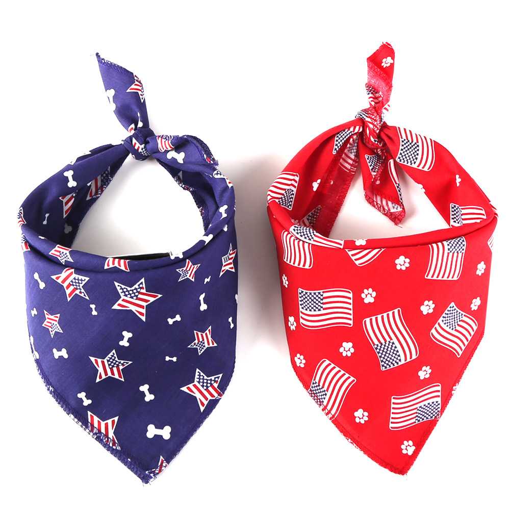 Cute Sublimation Print Dog Bandana Triangle Or Square Dog Scarf