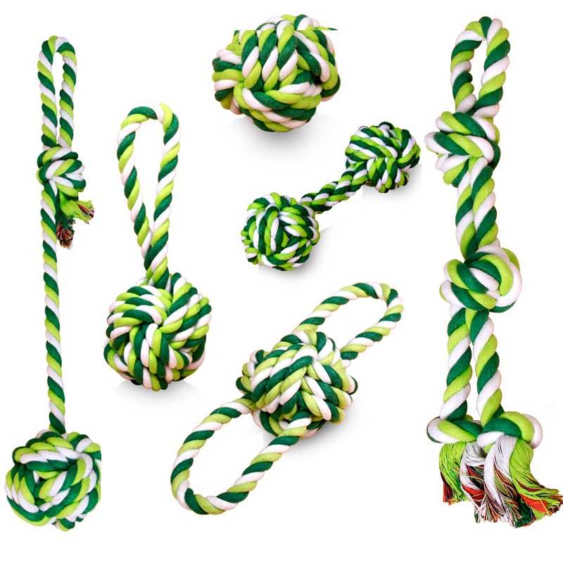 Dental Custom Cotton Durable Rope Dog Chew Set Pet Toy