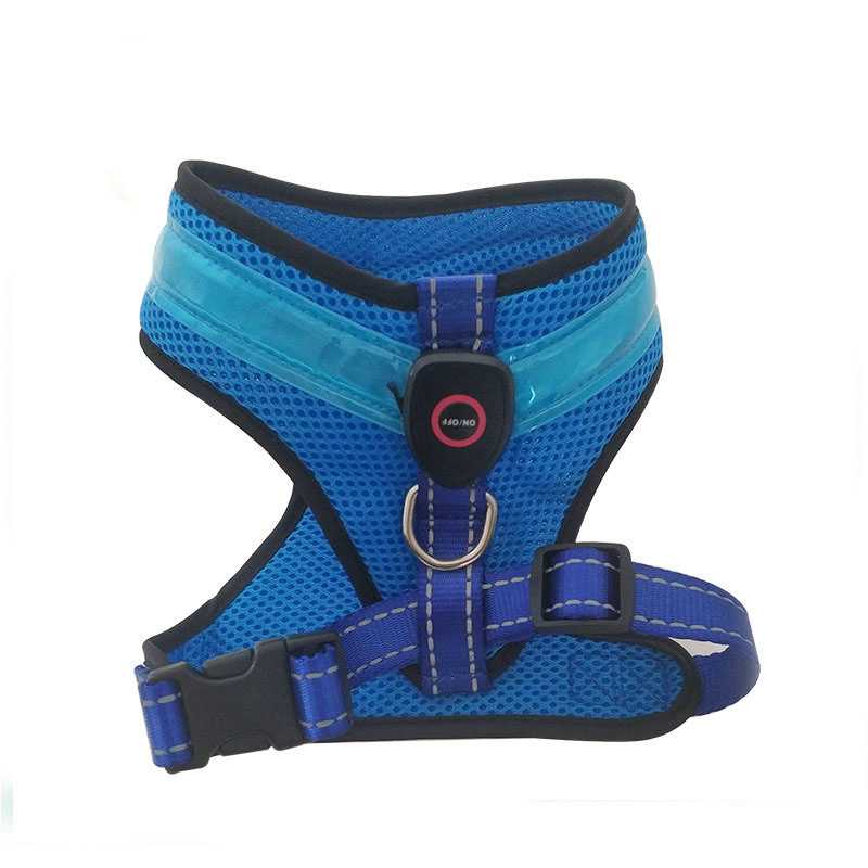 Dog Cat Harness Vest Puppies Mesh Reflective Walking Lead Rope Small Mediumsized Dog Pet Supplies