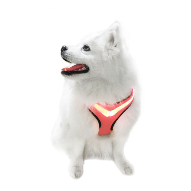 Dog Cat Harness Vest Puppies Mesh Reflective Walking Lead Rope Small Mediumsized Dog Pet Supplies