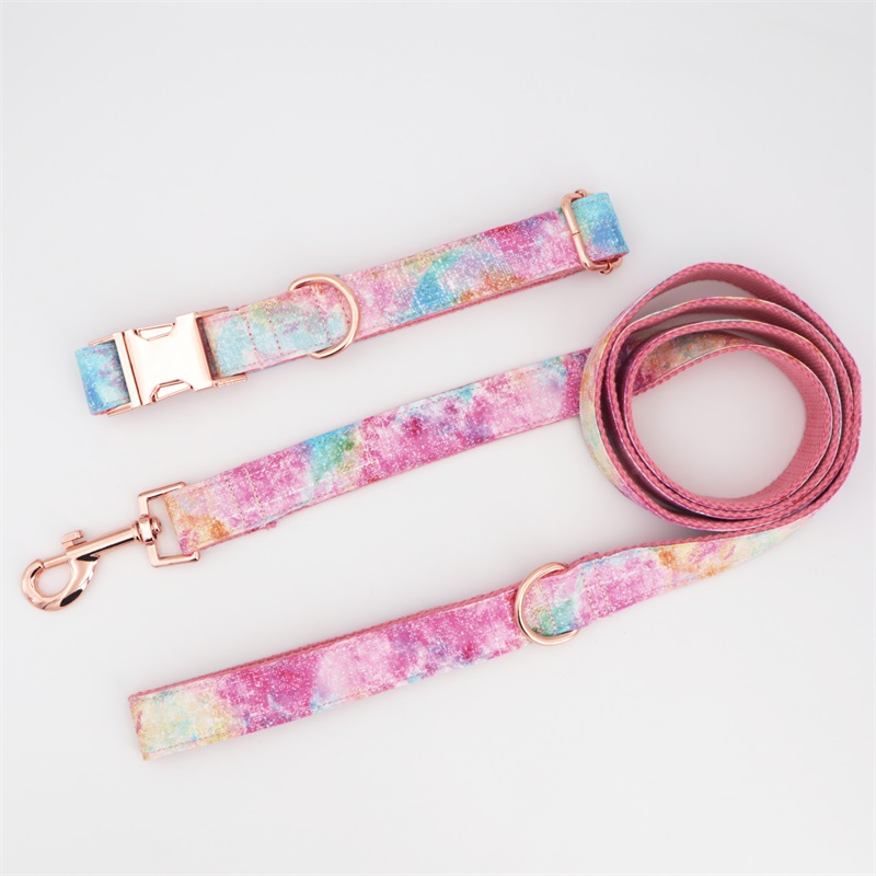 Dog Collar With Flower Personalized Engraved Dog Collar With All Metal Buckle