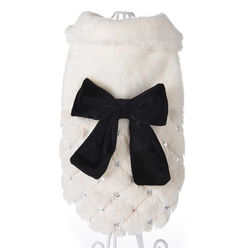 Dog Skirt Dog Dress Coat Warm Plush Pet Dress Princess Skirt