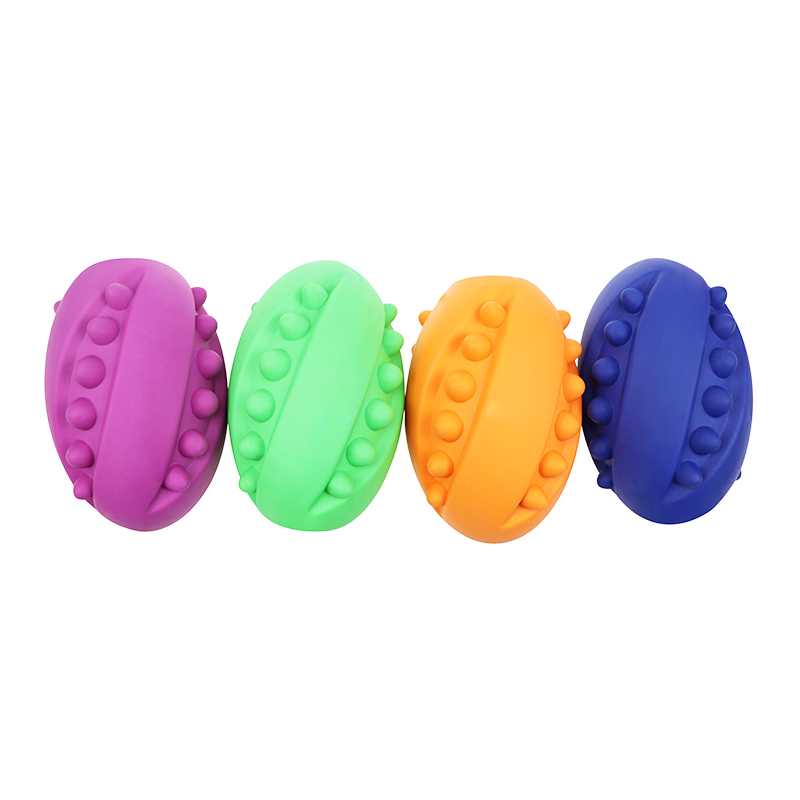 Dog Squeaks Rubber Toys Molars Clean Teeth Food Grade Safety Dog Chews Rubber Toys Dongguan Pet Toy Manufacturer