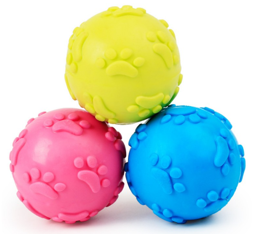 Dog Teeth Molar Toothbrush Toys Pet Toy Chew Dental Cleaning TPR Dog Ball Tough Durable Footprint Dog Toys Dropshipping