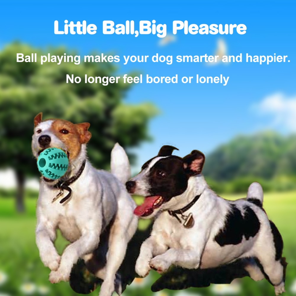 Dog Toy Interactive Rubber Balls Pet Dog Cat Puppy ElasticityTeeth Ball Dog Chew Toys Tooth Cleaning Balls
