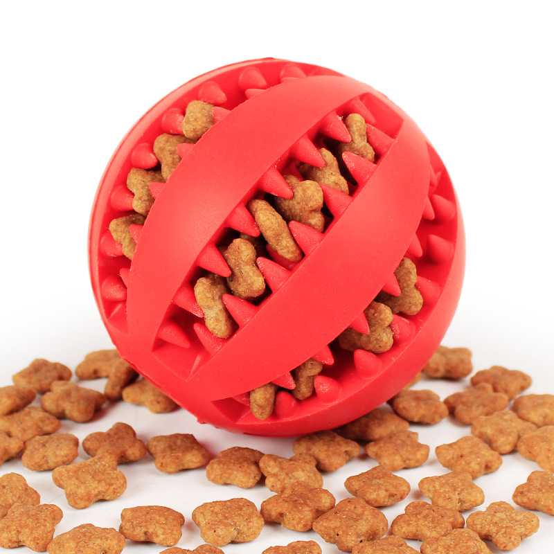 Dog Toy Interactive Rubber Balls Pet Dog Cat Puppy ElasticityTeeth Ball Dog Chew Toys Tooth Cleaning Balls