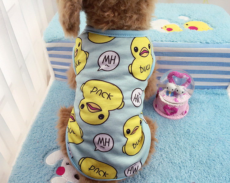 Dog Tshirt Beach Soft Puppy Clothes Cute Pet Cat Clothes Cartoon Pet Clothing Summer Shirt Vests Small Large Dogs