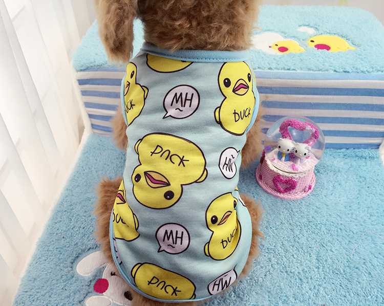 Dog Tshirt Beach Soft Puppy Clothes Cute Pet Cat Clothes Cartoon Pet Clothing Summer Shirt Vests Small Large Dogs