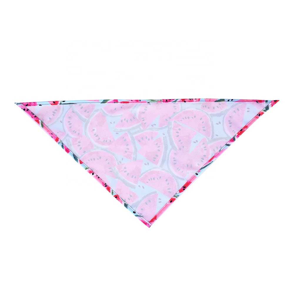 Donut Fruit Pattern Pet Dog Scarf Bibs Triangle Summer Bandana Dog Pet Puppy