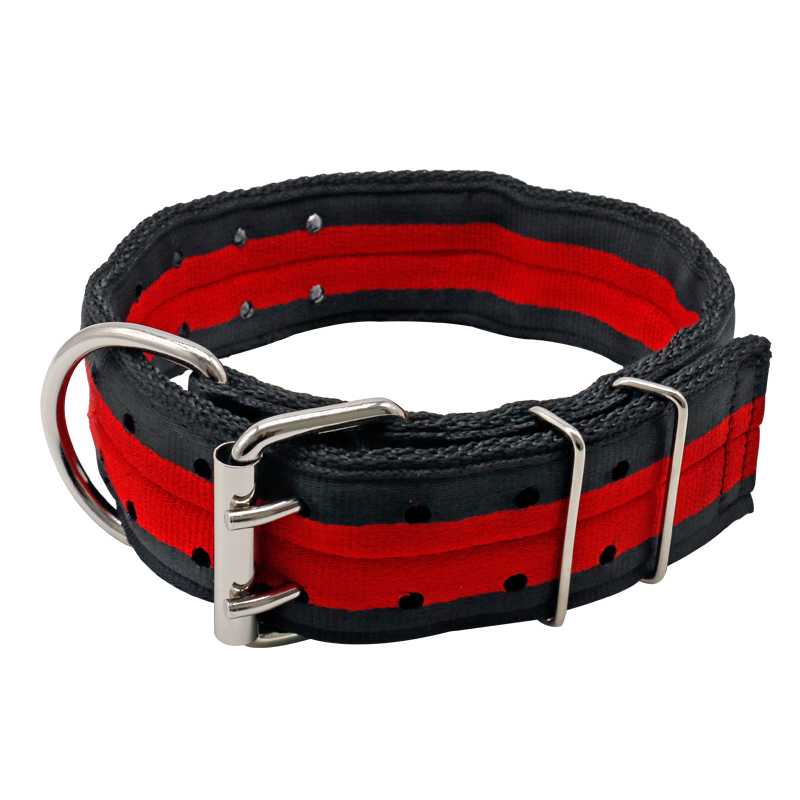 Durable 50mm Width Pitbull Dog Collar Heavy Duty Big Nylon Dog Collar With Metal Roller Buckle