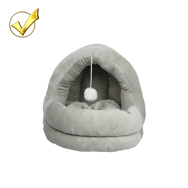 Durable Many Colors Custom Color Available Autumn Winter Thickened Plush Donut Pet Bed Cat Rest