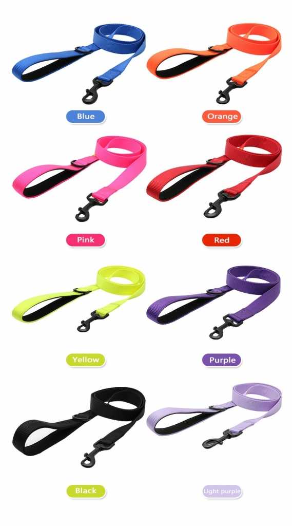 Durable Polyester Rope Comfortable Rope Dog Leash Medium Large Dogs Outdoor Training Leash Collar Set