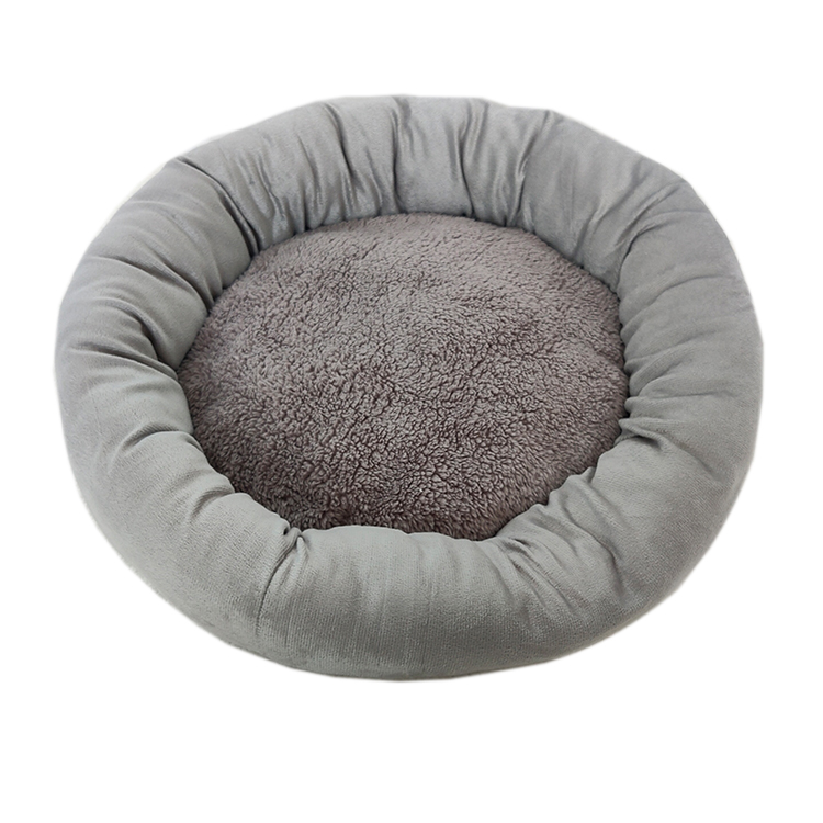 Durable Puppy Bed Kennel Pet Round Comfy Dog Bed Donut Dog Bed
