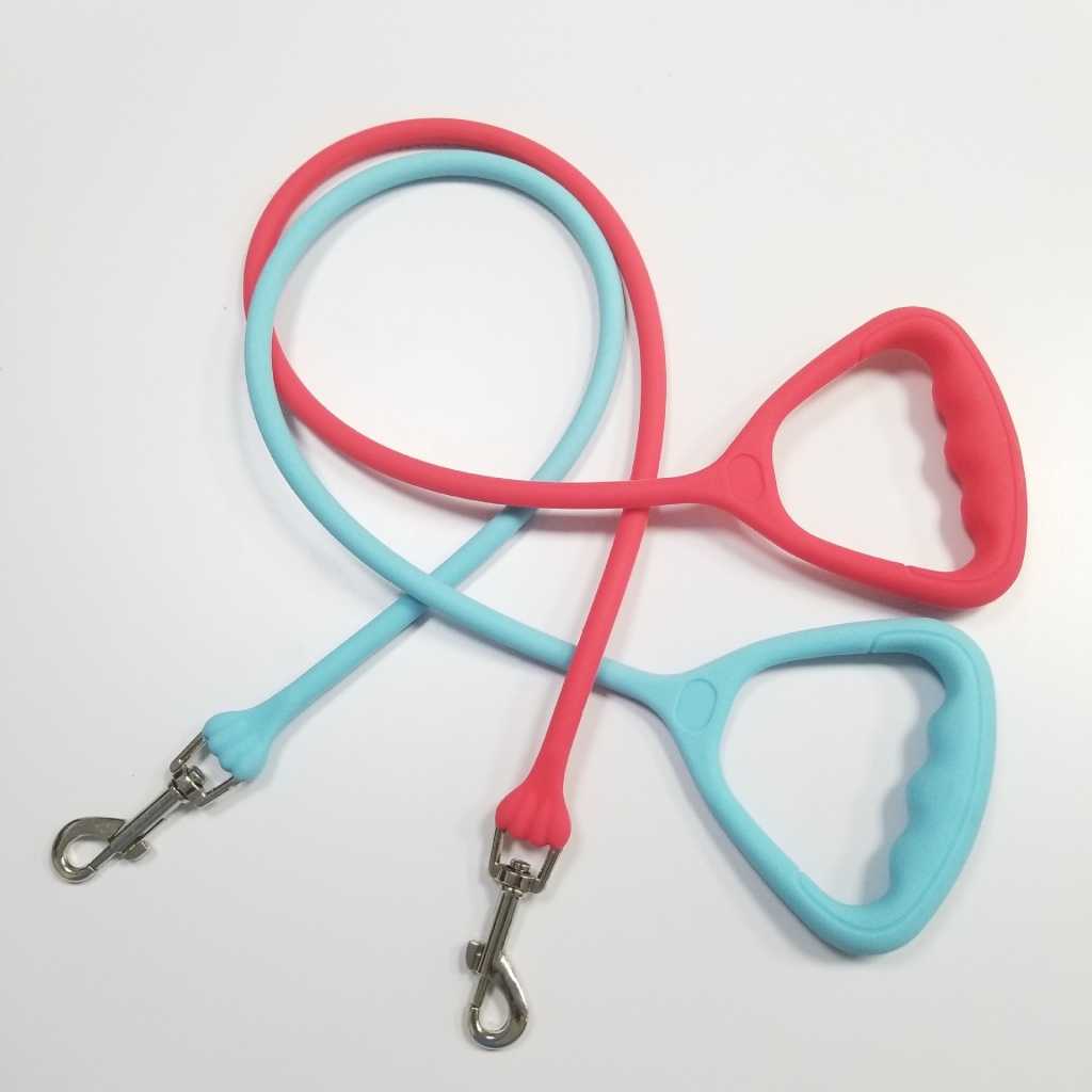 Durable Strong Soft Waterproof Silicone Pet Leash Rope Dog Collars Leash Rope