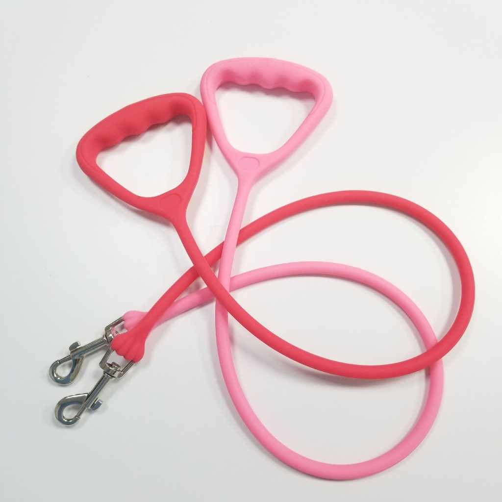 Durable Strong Soft Waterproof Silicone Pet Leash Rope Dog Collars Leash Rope