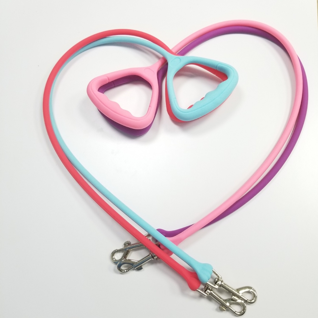 Durable Strong Soft Waterproof Silicone Pet Leash Rope Dog Collars Leash Rope