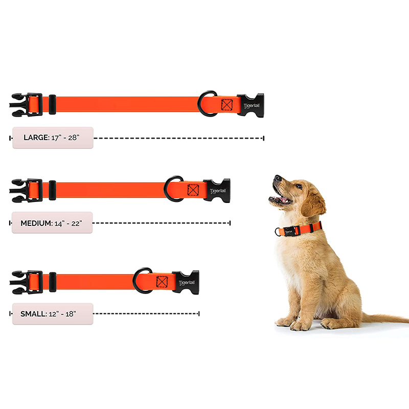 ECOfriendly Rubber Pet Collar PVC With Nylon Custom Logo Waterproof Dog Collars