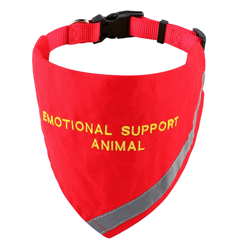 Easy Adjustable Emotional Support Dog Cooling Bandana Pet Accessories Supplier Service Dog Scarf Bandana