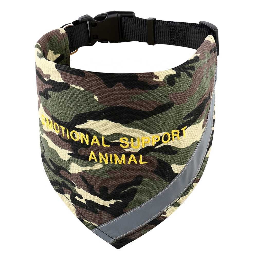 Easy Adjustable Emotional Support Dog Cooling Bandana Pet Accessories Supplier Service Dog Scarf Bandana