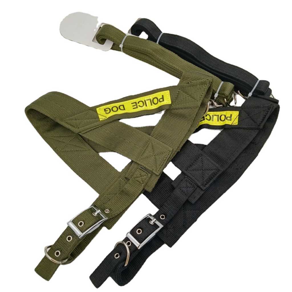 Easy Walk Big Adjustable Army Police Dog Harness