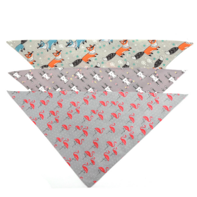 Eco Friendly Personalized Multicolor Cotton Pet Dog Triangular Towel