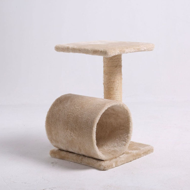 Ecofriendly Condo House Wooden Pet Furniture Track Tunnel Toy Interactive Cat Jumping Tree