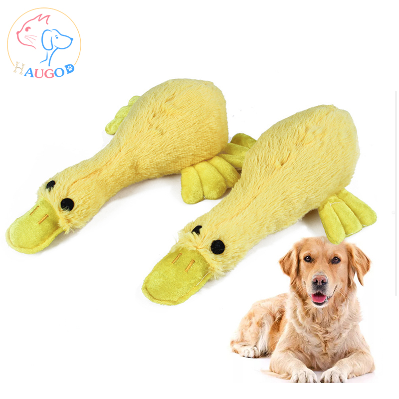Ecofriendly Durable Flying Duck Indestructible Funny Squeaky Interactive Pet Toys Dog Chew Dog Plush Toys