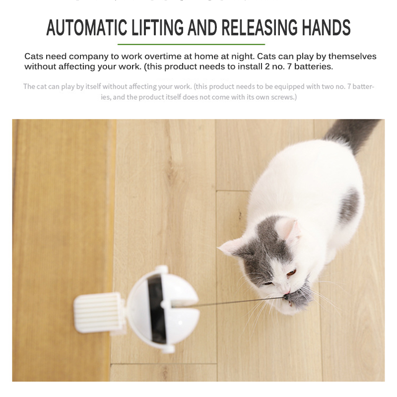 Electric Automatic Lifting Cat Ball Toy Interactive Puzzle Smart Pet Cat Ball Teaser Toys Pet Supply Lifting Balls Electric