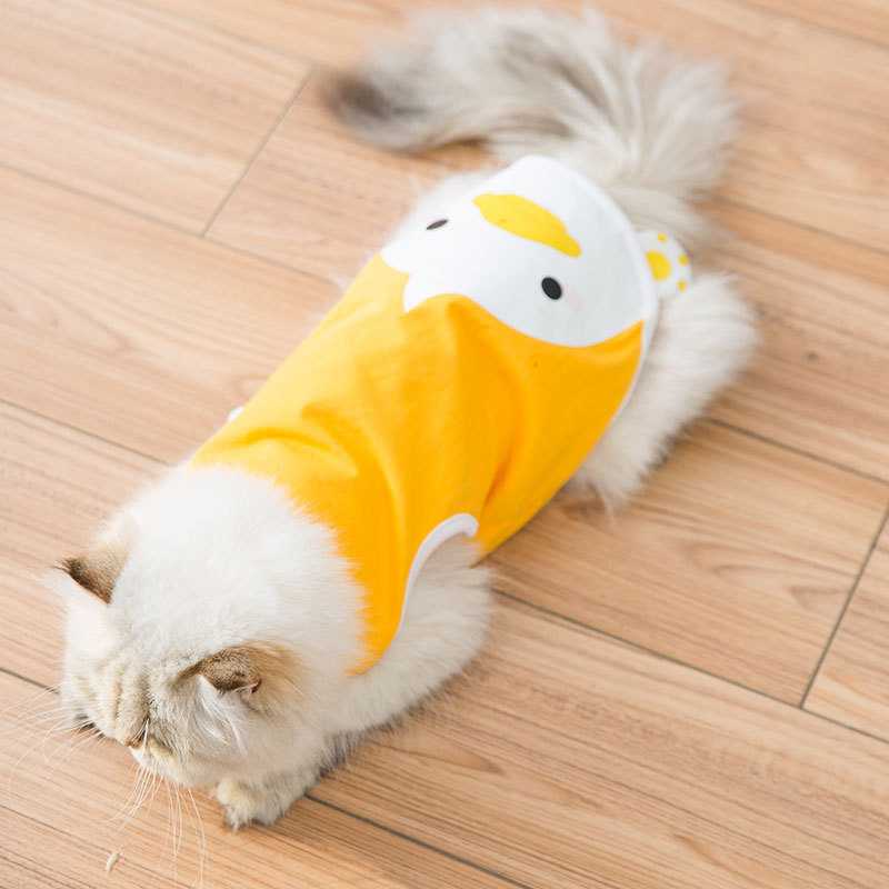 Environmentally Friendly Pet Clothes Striped Cartoon Pet Clothes