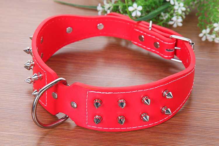 Explosive Pet Collar Large Dog Collar Personalized Rivet Punk PU Collar