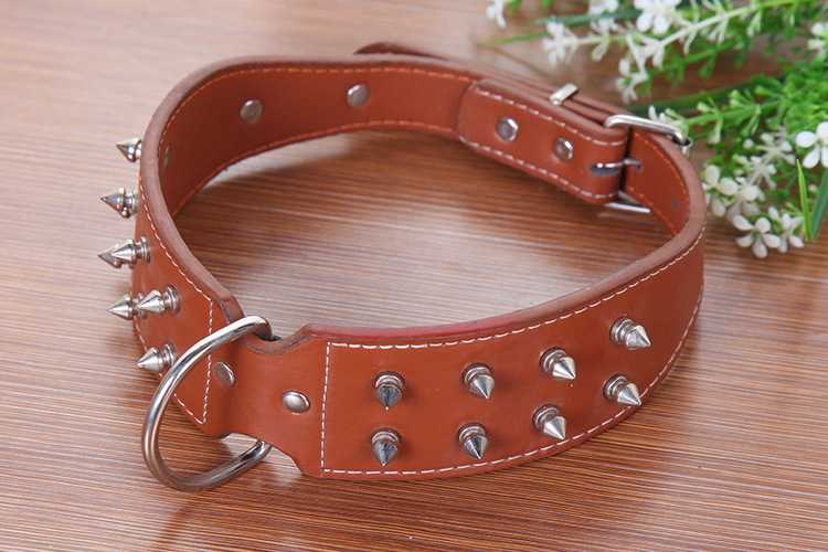 Explosive Pet Collar Large Dog Collar Personalized Rivet Punk PU Collar