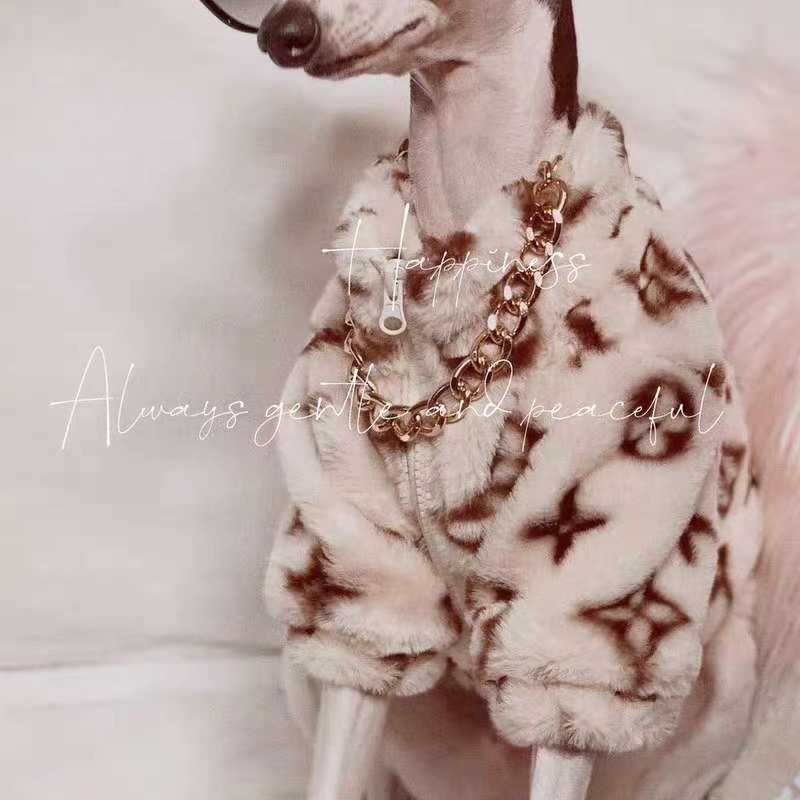 Faux Fur Pet Coat Thick Winter Warm Pet Coat Rich Dog Clothes