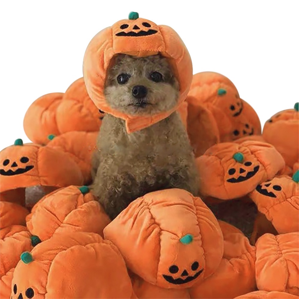 Funny Cute Pet Accessories Headdress Headwear Dog Cats Halloween Pumpkin Party Hats Small Animal