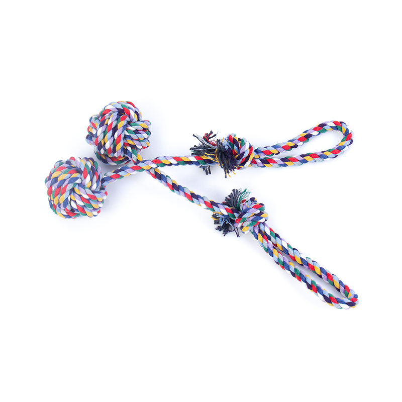 Funny Interactive Pet Toys Colored Knot Cotton Rope Dog Molar Chew Toys