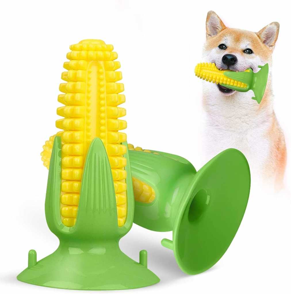 Funny Pet Toy Corn Shaped Dog Chew Toys Puppy Dog Teeth Cleaning Dental Toy Small Medium Large Dogs