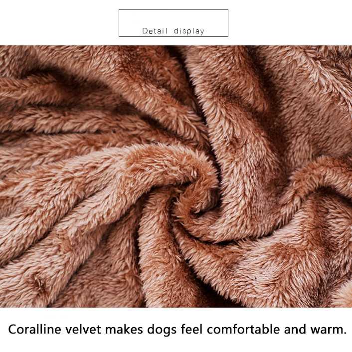 Funny Thickened Winter Pet Clothes Elk Coral Velvet Warm Costume Dog Christmas Clothing