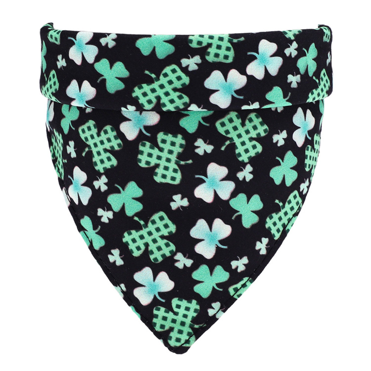 Green Dog Bandana Custom Personalized Dog Bandana Dog Scarf Bandana