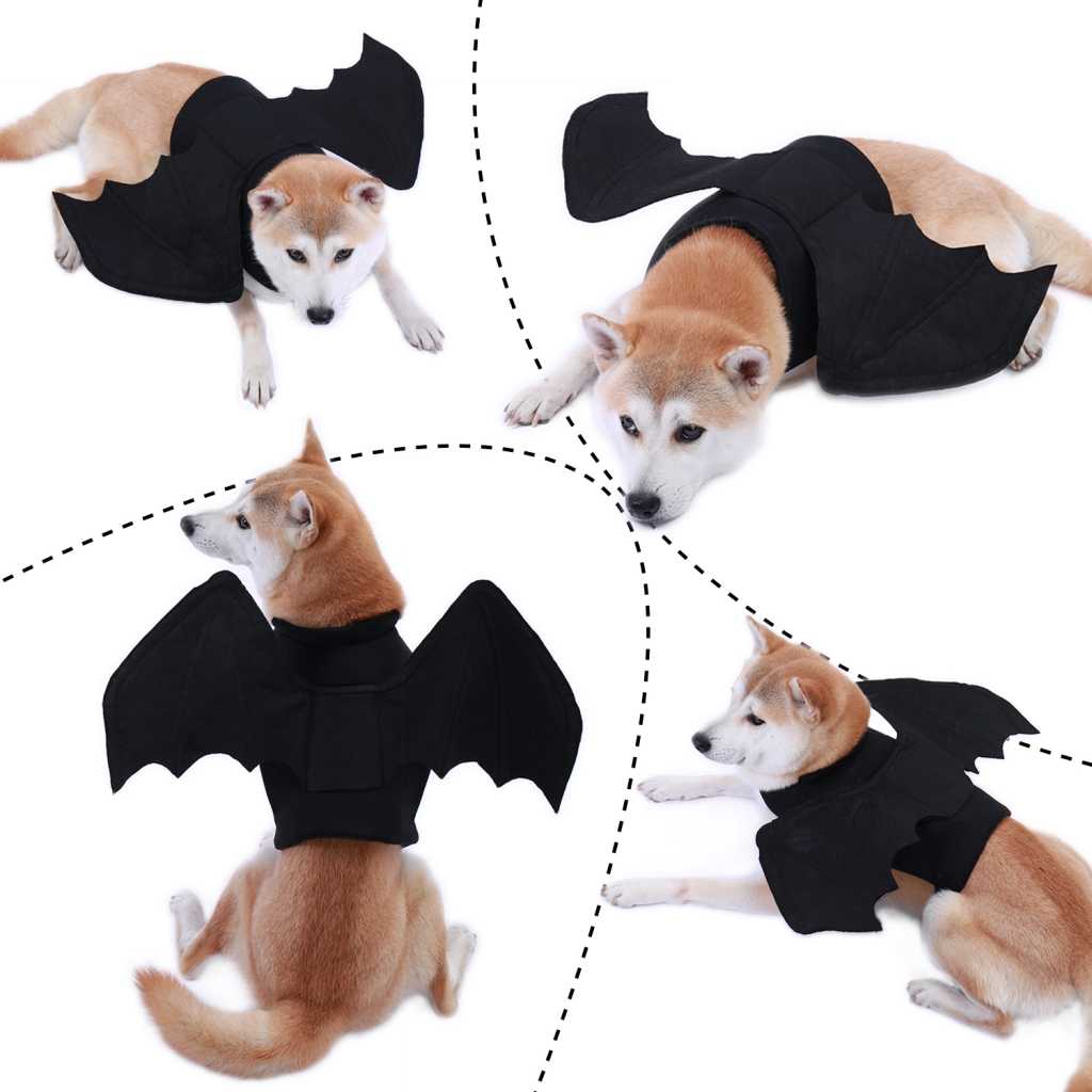 Halloween Bat Pet Clothes Pirate Dog Cat Costume Suit Corsair Dressing Up Party Apparel Clothing Cat Dog Plus Hat By Idepet