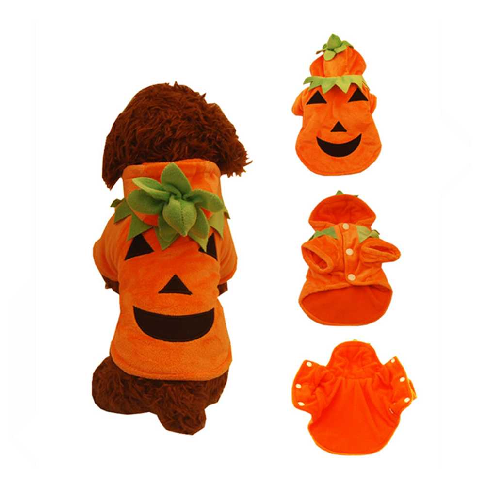 Halloween Party Dog Pumpkin Costume Winter Season Pet Dog Clothes