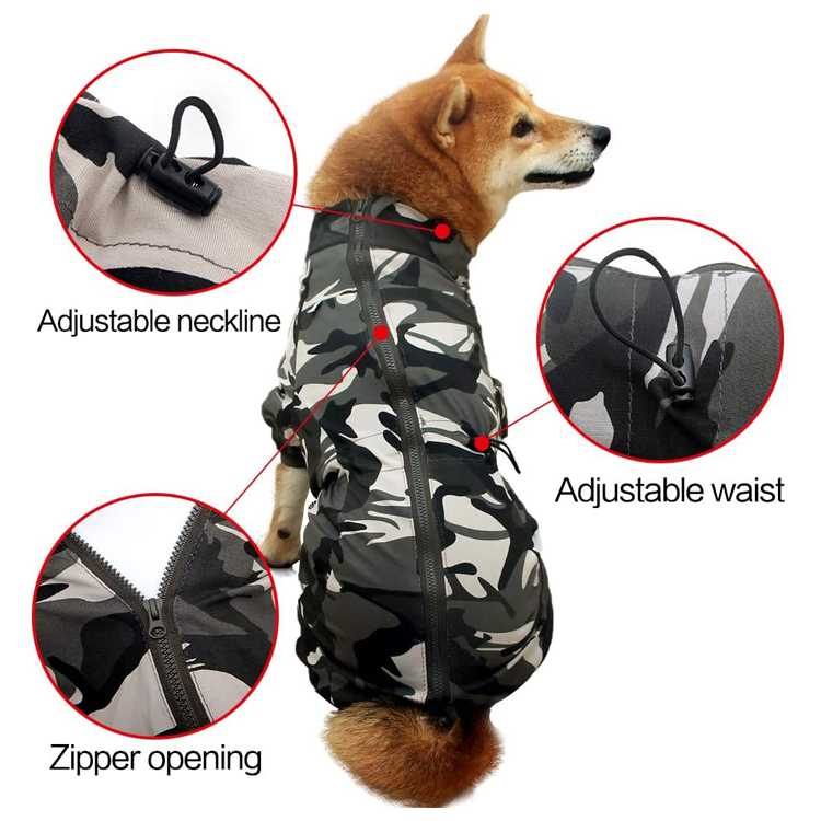 Harbour Custom Different Size Comfortable Outdoor Large Pet Cat Clothes Dog Surgery Recovery Suit Clothing