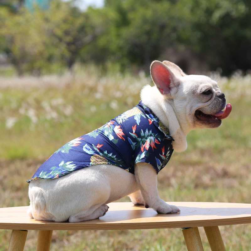 High Grade Hawaii Summer Dog Shirts Holiday Pineapple Pattern Pet Cloth