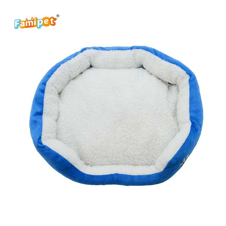 In Stock Pet Bed China Manufacture Fluffy Round Pet Bed Dog